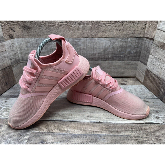 Adidas Nmd R1 FW4708 Pink Color Women Size 5 Preowned - Picture 9 of 12